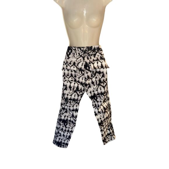 Isabel Marant pour H&M Tie Dye Moto Skinny Jeans – Size 6 Low-Rise Stretch Denim - Picture 5 of 11